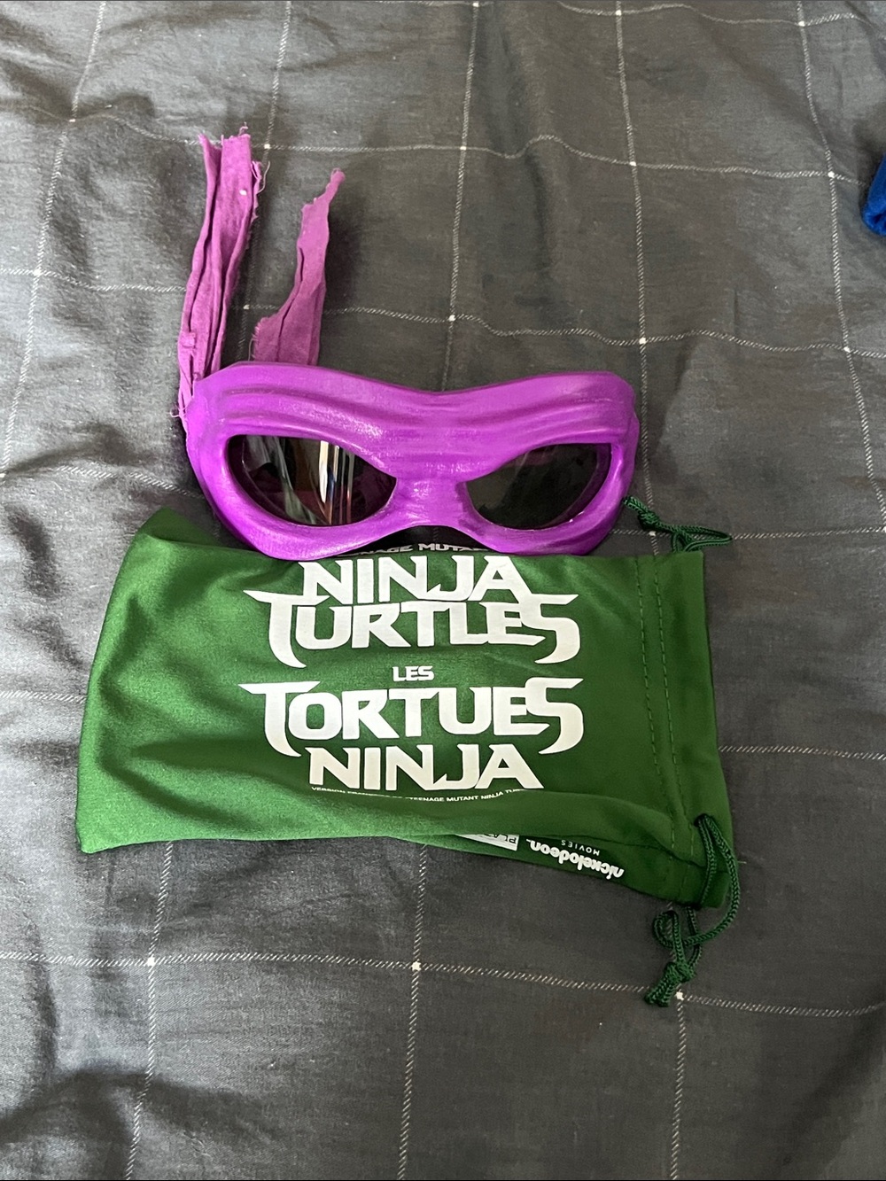 TMNT Donatello RealD 3D Movie Glasses with Storage Pouch Purple